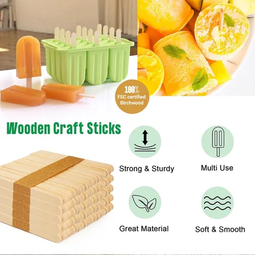 Miniatura 2 de Perfect Stix Palitos para manualidades de 4.5 pulgadas con pegamento pegajoso adicional, caja de 1000 palos y pegamento pegajoso de Aleene de 0.66