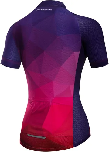 Miniatura 2 de Maillot de ciclismo para mujer manga corta y babero de verano acolchado