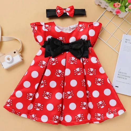 Miniatura 2 de Vestido floral de satén para recién nacido, con flores, para niñas, vestido de fiesta de princesa, para cumpleaños, comunión, bautismo, para sesión