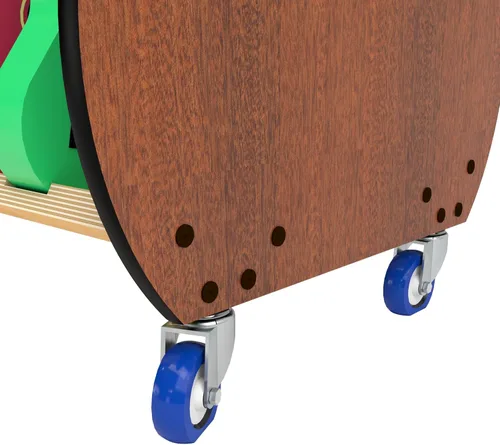 Miniatura 3 de Carrito de almacenamiento de ukelele móvil para escuelas - The Band Room Estante de aula para 18 o 30 instrumentos Fabricado en Estados Unidos