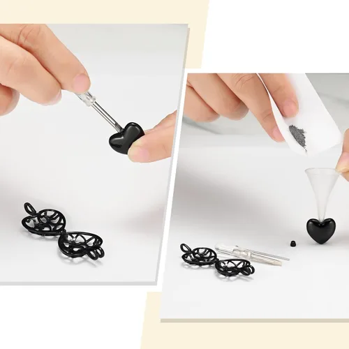 Miniatura 39 de Collar con medallón de cremación conmemorativa con corazón eterno con mini urna para cenizas de seres queridos