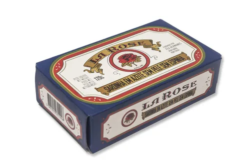 La Rose de Portugal - Sardinas gourmet enlatadas sin piel y sin hueso - 4.23oz / 120gr (paquete de 5 latas)