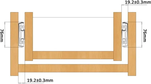 Miniatura 9 de 1 par de corredores de cajón industrial de 2.992 in de ancho, resistente, 485 lb, extensión completa con rodamientos de bolas con cerradura