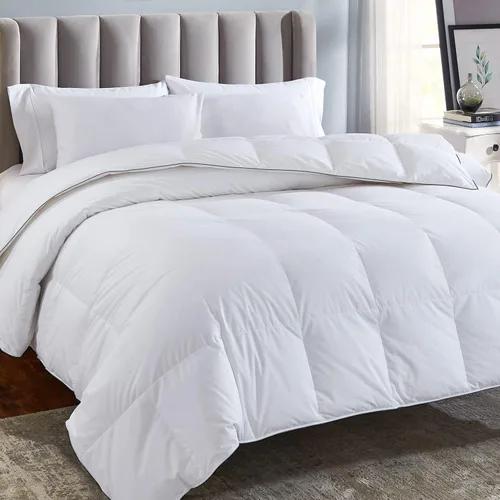 California Design Den Relleno de edredón de tamaño Queen – Acogedor plumón alternativo de lujo, acolchado extra esponjoso, suave y fresco, lavable a