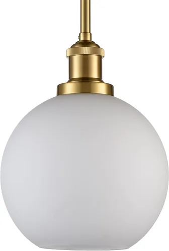 Miniatura 8 de DAYCENT Modernas luces colgantes doradas para isla de cocina, lámpara colgante de vidrio de leche, lámpara colgante de globo de mediados de siglo