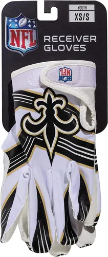 Miniatura 8 de Franklin Sports - Guantes de receptor de fútbol americano juvenil de la NFL, par de guantes de fútbol para niños con logotipos de equipos de la NFL