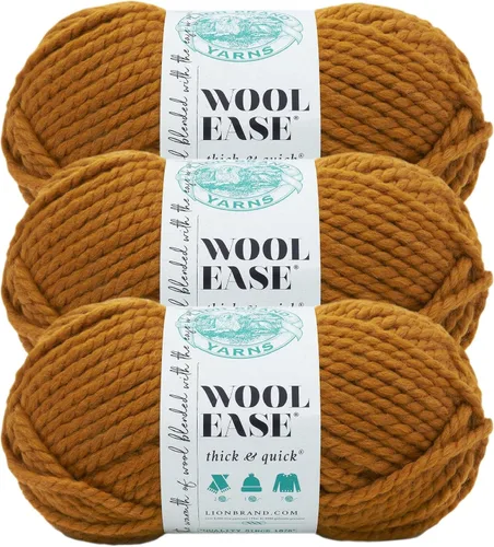 Miniatura 92 de Lion Brand Yarn - Ovillo de lana Wool-Ease Thick & Quick color fuerza aérea