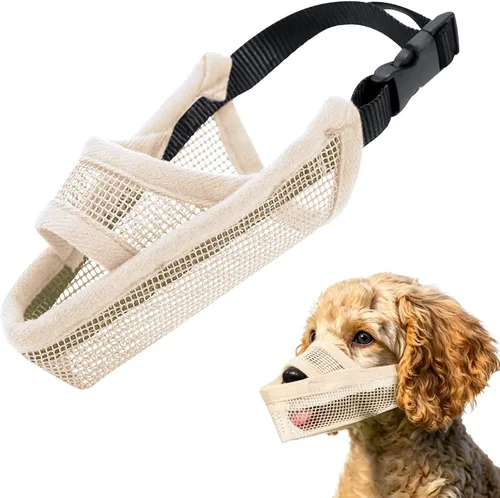 Miniatura 16 de Crazy Felix - Bozal de nailon para perros pequeños, medianos y grandes Dachshund Beagle Poodle Labrador; protector de boca para mascotas de malla