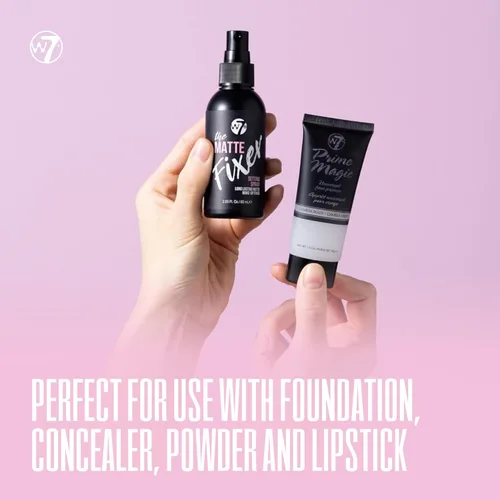 Miniatura 4 de W7 Prime Magic & The Fixer Matte Set - Dúo de Prebase de Maquillaje y Spray Fijador para un Acabado Suave y Mate - Minimizador de Poros y Control