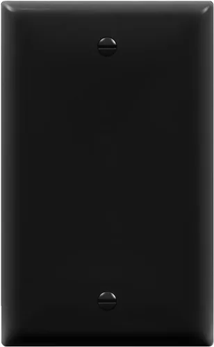 Miniatura 20 de ENERLITES Placa de pared ciega sin tornillos, cubierta de salida de dispositivo ciego segura para niños, tamaño estándar, 1-Gang 4.68 x 2.93 Dorado