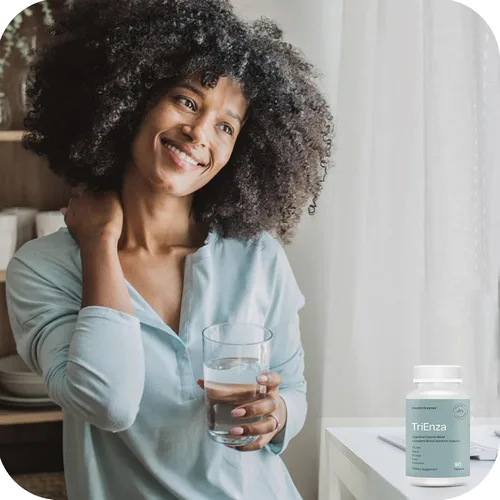 Miniatura 9 de Houston Enzymes TriEnza - Suplemento enzimático digestivo para gluten, caseína, soja, proteínas, carbohidratos, grasas y polifenoles, enzimas