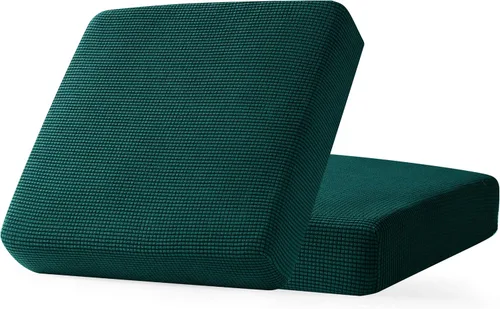 Miniatura 45 de CHUN YI - Funda elástica de cojín para sofá biplaza, funda de asiento de sofá con tela jacquard de elastano (mediana, color marfil blanco)