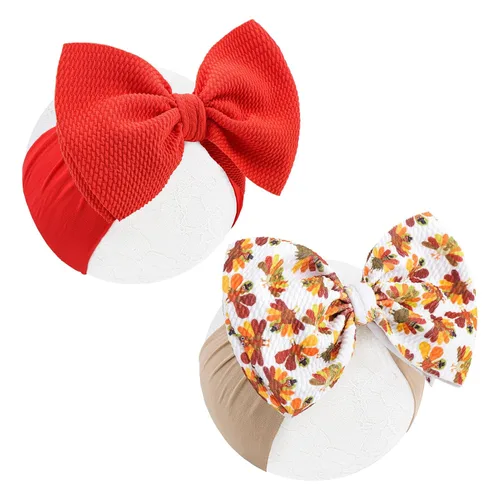 Miniatura 9 de YanJie Lazos de San Valentín – Diademas de nailon rojo hechas a mano para recién nacidos para niñas, niños pequeños y bebés Juego rojo de 6