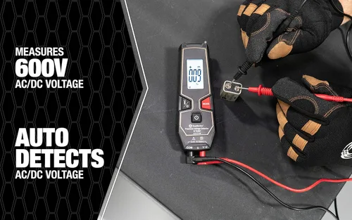Miniatura 3 de Southwire Tester LCD 600VAC/VDC NCV - Detecta automáticamente voltaje de CA o CC - Luz de trabajo integrada - Pantalla retroiluminada - Detección