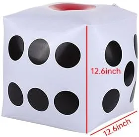 Miniatura 2 de Warmtree Dados inflables jumbo de 13 pulgadas, paquete de 2