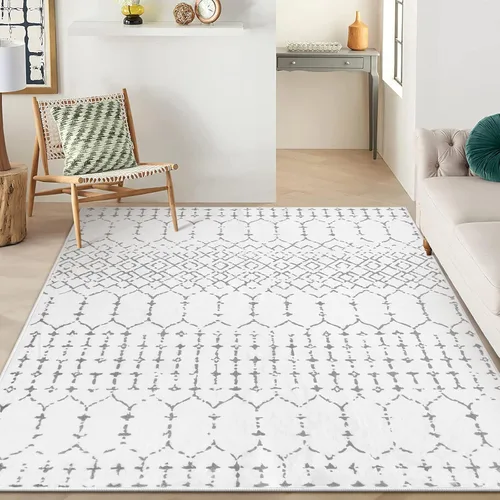 Miniatura 39 de Lahome Alfombras marroquíes para pasillos 2x8 Beige Alfombra de pasillo lavable antideslizante resistente a las manchas Alfombra de cocina