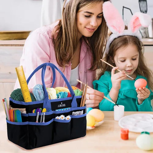 Miniatura 8 de Jjring Fundamental Organizer - Bolsa de nailon 600D para artistas, borde azul