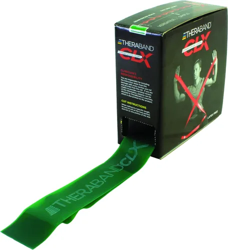 Miniatura 12 de THERABAND CLX Resistance Band with Loops, Fitness Band for Home Exercise and Full Body Workouts, Portable Gym Equipment Plata - Super Heavy