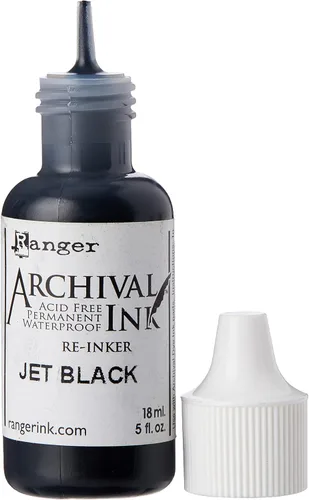 Miniatura 3 de Ranger Archival Pad Reinker 0.5 onzas, negro azabache
