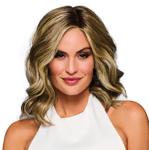 Miniatura 33 de Raquel Welch Bella Vida - Peluca ondulada en capas, 100% atada a mano, longitud de hombro por Hairuwear, gorra pequeña promedio, RL10/12 castaño