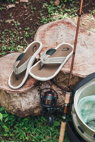 Miniatura 5 de OLUKAI Ulele - Sandalias de playa para hombre, secado rápido, resistentes al agua