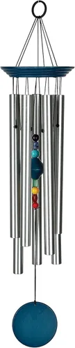 Miniatura 7 de Woodstock Chimes Colección Signature, campanilla de chakra Woodstock, grande (24 pulgadas), color negro, campanillas de viento Eastern Energies