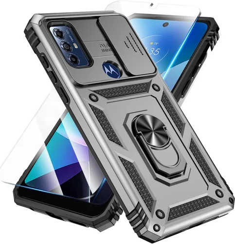 Miniatura 10 de SunStory Funda compatible con Motorola Moto G Play 2023, Moto G Pure, funda Moto G Power 2022 con protector de pantalla HD, cubierta de cámara