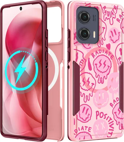 Miniatura 176 de Funda para Moto G 5G 2024 – Compatible con MagSafe para mujeres y niñas, bonita funda protectora magnética para teléfono, diseño femenino Kawaii