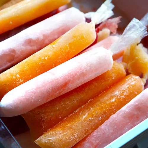 Miniatura 9 de Bolsas para Helado Bolis de 3 x 10 pulgadas, envoltorios de caramelos de hielo, moldes de hielo para paletas de helado, bolsas de plástico