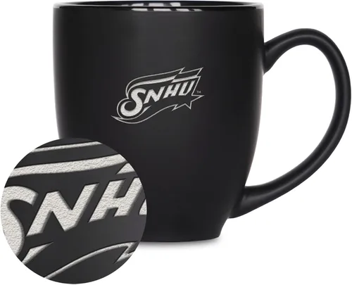 Miniatura 122 de Rico Industries - Taza de cerámica mate negra con grabado láser estándar de 15oz para NCAA (escuelas T & U) - Para bebidas calientes o frías