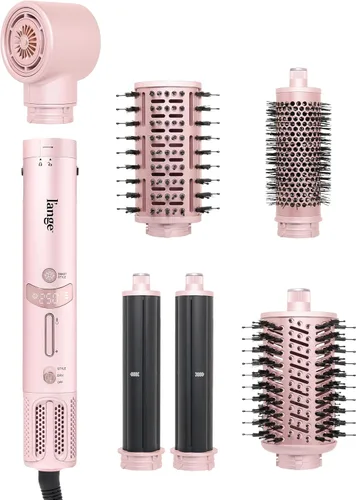 L'ANGE HAIR TurboStyle - Sistema de peinado y secado de aire todo en uno | Accesorios 5 en 1 con rizadores de envoltura automática y cepillo Rubor