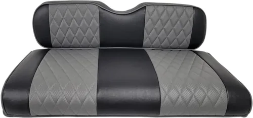 Miniatura 32 de Huskey Parts Company 2 piezas de fundas de asiento para carrito de golf marrón con costura en diamante para Club Car DS 2000.5-2013, vinilo de grado