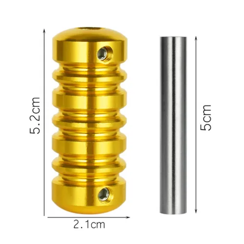 Miniatura 6 de Healifty Agarre de máquina de aleación de aluminio de 2.08 x 0.90 x 2.36 pulgadas, tubo de mango antideslizante ligero para accesorios, suministros