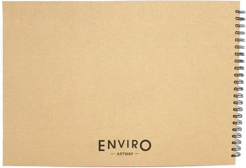 Miniatura 3 de Artway Enviro - Cuaderno de bocetos A3 encuadernado en espiral - Paisaje - 70 caras/35 páginas de papel reciclado de 6.00 oz/m² - Cuaderno de Blanco