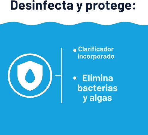 Miniatura 3 de HTH 42051 Cuidado de Alberca 3" Tabletas de Cloro Avanzadas, Sanitizante Clorante para Alberca, 8oz