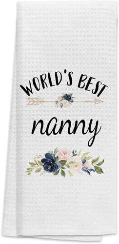 Miniatura 28 de TNUW Best Grandma - Toallas de cocina de 16 x 24 pulgadas, la mejor flor de Abuela del mundo, suave y absorbente, toalla de cocina, toallas de mano