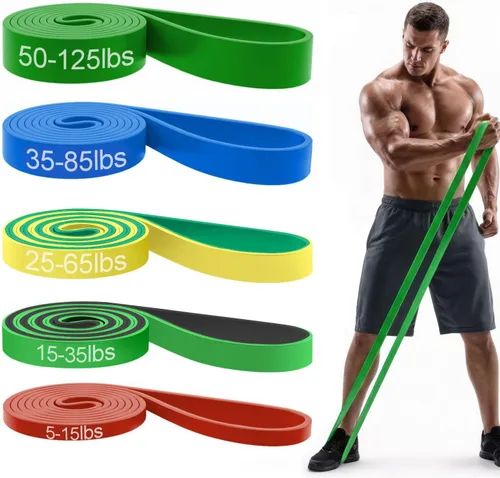 Miniatura 19 de Pull Up Bands, Resistance Bands Set, Exercise Workout Bands for Men & Women, Ideal for Body Stretching, Physical Therapy and Muscle Training