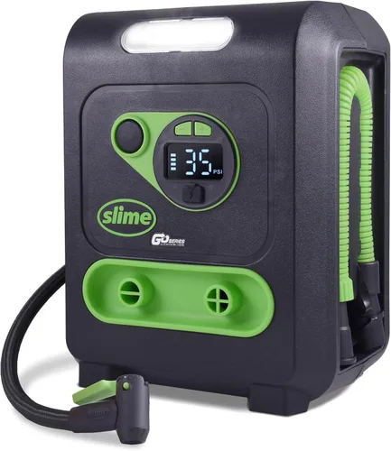 Miniatura 8 de Slime 40080 Inflador de neumáticos inalámbrico, bomba de compresor de aire portátil resistente con apagado automático, batería de iones de litio