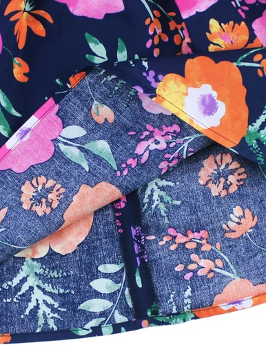 Miniatura 313 de Vestido de verano para niña, de algodón, con diseño floral