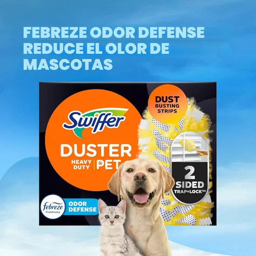 Miniatura 6 de Swiffer Recambios para plumeros resistentes para mascotas, plumeros multisuperficie 360 con protección contra olores Febreze, 11