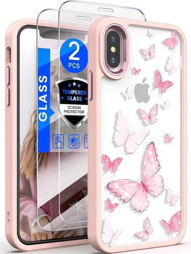 Miniatura 9 de Dretal Funda para iPhone X, iPhone Xs, [probada en caídas de grado militar], parte trasera dura y borde suave, funda protectora de teléfono