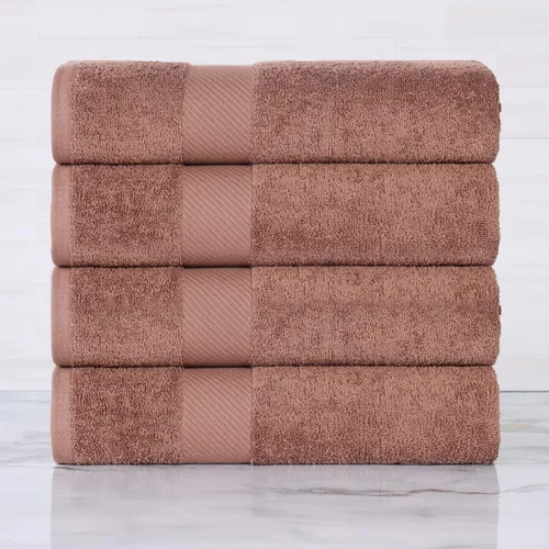 Miniatura 65 de SUPERIOR Kendell - Juego de 4 toallas de baño de algodón egipcio, absorbentes, para la ducha, artículos esenciales para el spa, toallas grandes