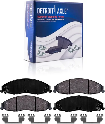 Miniatura 143 de Detroit Axle - Kit de freno delantero para Dodge Ram 1500 Durango Dakota Chrysler Aspen Dakota Driver Side Disco Freno Pinza de freno de cerámica