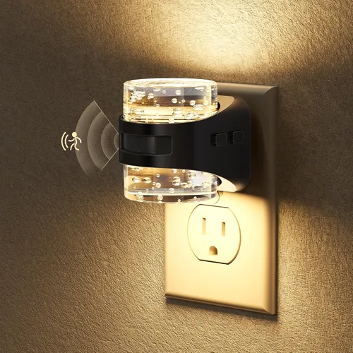 Miniatura 7 de Briignite - Luz nocturna LED enchufable en la pared - Luz nocturna regulable con diseño de burbuja 3000K/4000K/5000K y 3 niveles de brillo