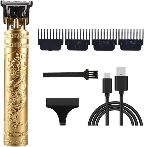 Miniatura 31 de Cortadora de pelo profesional para hombres y mujeres, inalámbrica, recargable, recortadora de pelo, kit de aseo de corte de cuerpo de metal