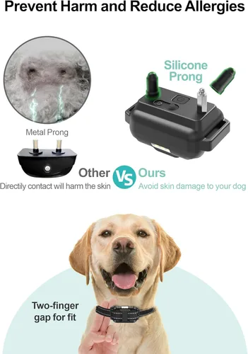 Miniatura 5 de Collar de choque para perro, paquete de 3 – Collar de entrenamiento para perros con control remoto IP65 impermeable E Collar para perros con modos