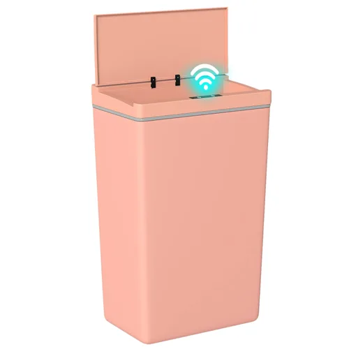 Miniatura 14 de BestOffice Bote de basura automático de 13 galones para cocina, sin contacto, de alta capacidad, con tapa, para dormitorio, baño, hogar, oficina, 50