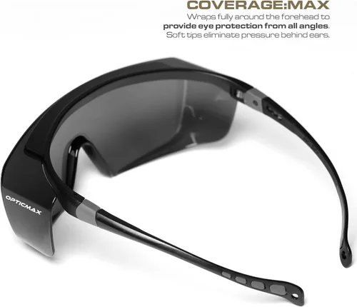 Miniatura 5 de Glove Station Optic Max - Gafas de seguridad sobre lentes oculares - Se ajustan sobre tus lentes de prescripción - Gafas de seguridad para hombres