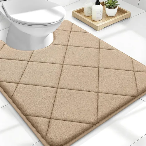 Miniatura 179 de OLANLY Tapete de baño de espuma viscoelástica de 24 x 16 pulgadas, ultra suave y absorbente, lavable a máquina, cómodo tapete de baño para suelo