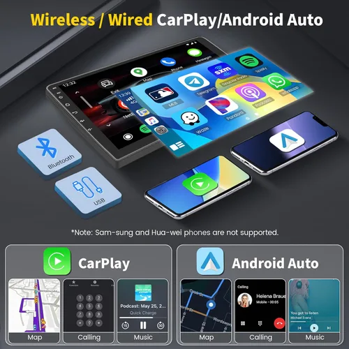 Miniatura 4 de Estéreo de coche HiFi Android 15 para Nissan Altima 2008-2012 Manual A/C, [2+64G] Hikity 9 pulgadas pantalla táctil Radio de coche inalámbrico